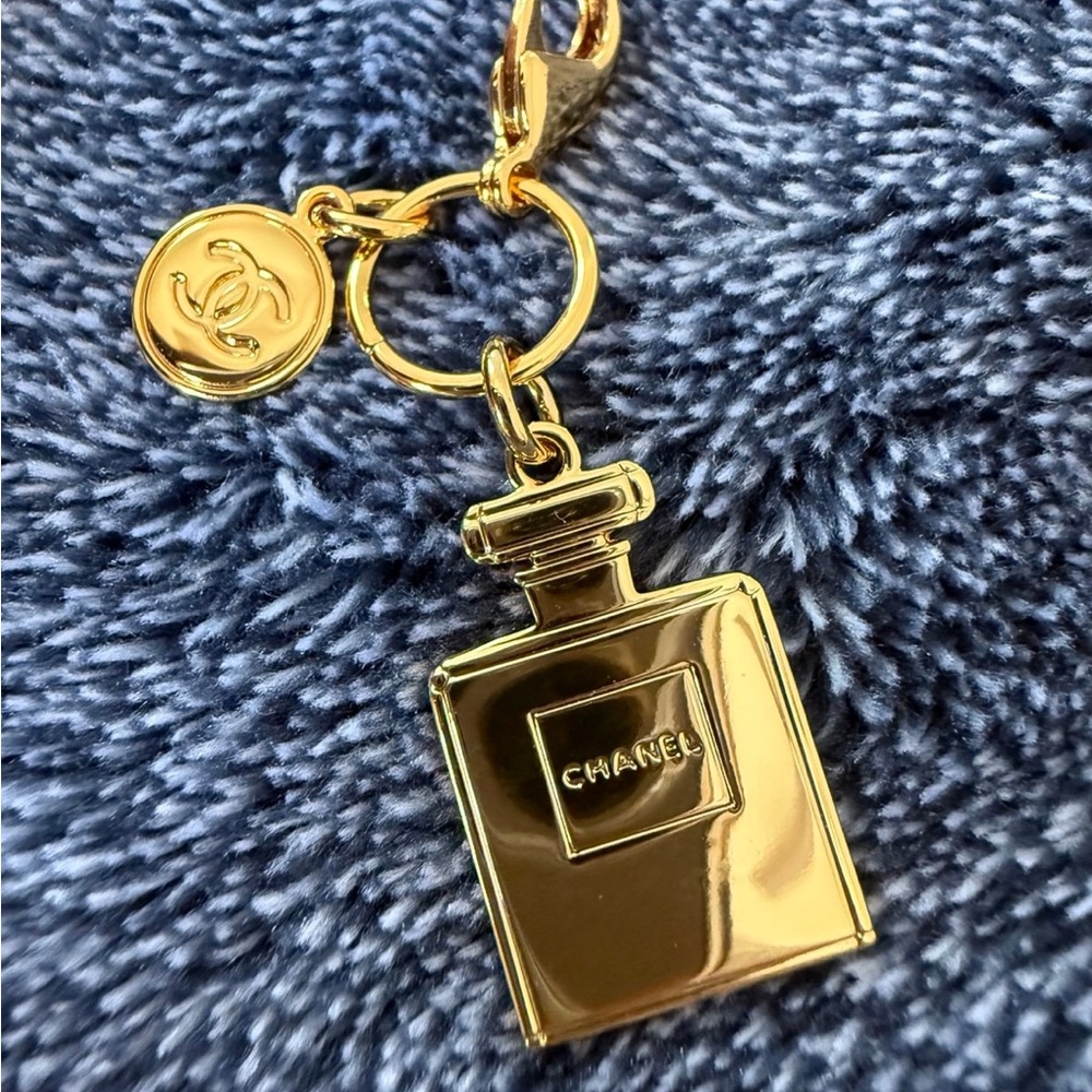 CHANEL Gold Perfume Bottle Charm